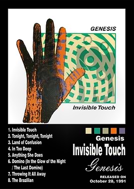 Genesis Invisible Touch Album Poster