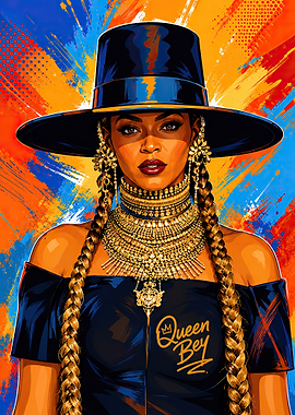 Beyoncé Queen Bey Pop Art Portrait