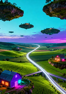 Pastoral Floating Islands