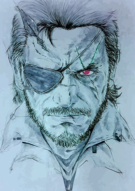 Solid Snake Metal Gear Portrait