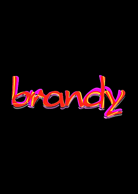 Brandy Neon Text Art