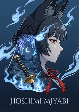 Zenless Zone Zero Hoshimi Miyabi Anime Character Art
