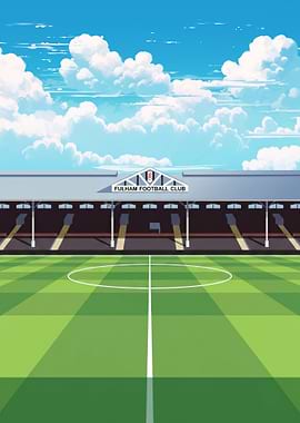 Fulham Football Club Stadium Illustration