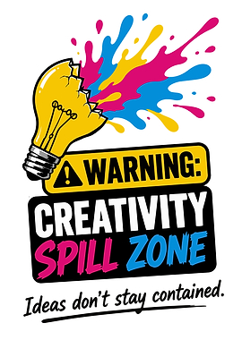 Creativity Spill Zone Lightbulb Explosion
