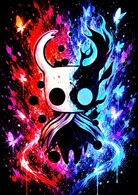 Hollow Knight Dual Color Splash Art