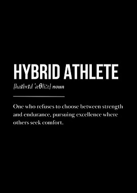 Hybrid Athlete Definition Poster