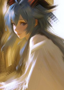 Impressionistic Portrait of Girl