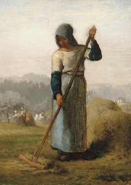 Woman with a Rake - Jean-François Millet