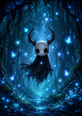 Hollow Knight in Enchanted Forest
