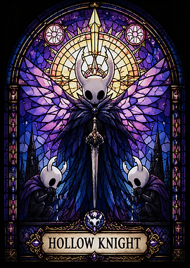 Hollow Knight Stained Glass Art