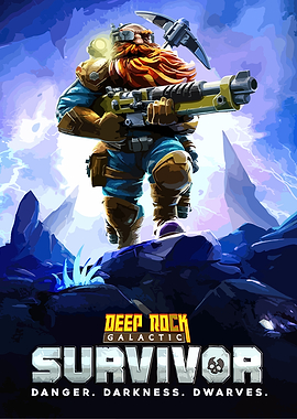 Deep Rock Galactic Survivor Game Poster