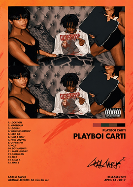 Playboi Carti Self-Titled Album Poster