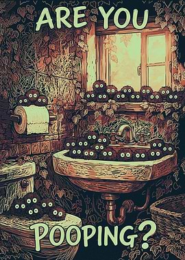 Soot Sprite Bathroom Poster