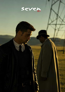 Seven Movie Poster Featuring Detectives
