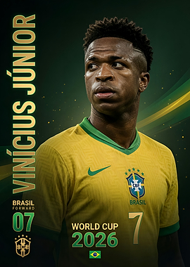 Vinícius Júnior World Cup 2026 Poster