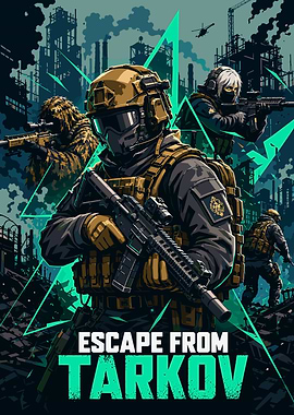 Escape From Tarkov Tactical Squad Poster