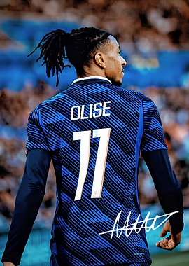 Michael Olise Football Jersey Portrait