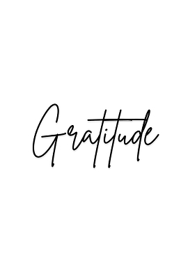 Gratitude – Minimalist Inspirational Typography