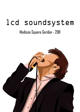 LCD Soundsystem Madison Square Garden Poster