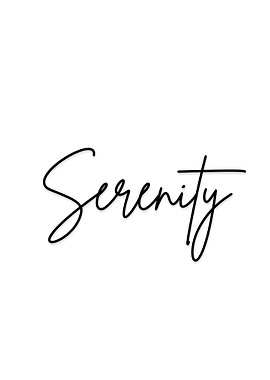 Serenity – Minimalist Inspirational Typography