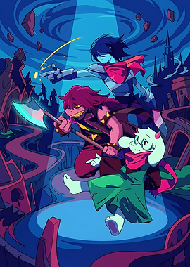 Deltarune Heroes in the Dark World