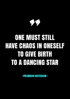 Friedrich Nietzsche Quote Poster