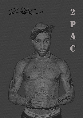 Hip Hop Legend Engraving Art Poster