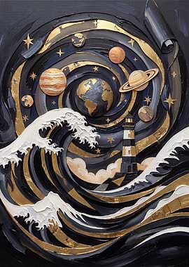 Celestial Lighthouse and Cosmic Wave