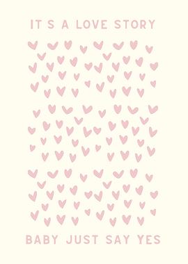 Love Story Heart Pattern