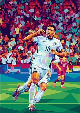 Jude Bellingham England Football Pop Art