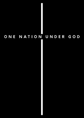 One Nation Under God Cross Design