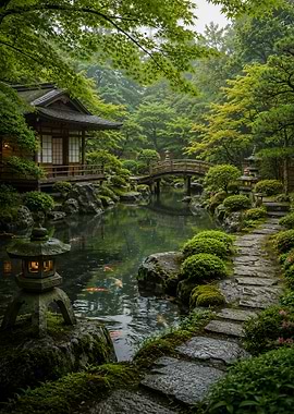 Serene Japanese Garden