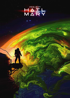 Project Hail Mary Space Poster