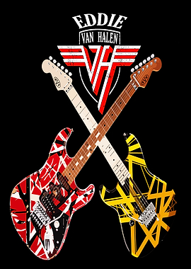 Eddie Van Halen Guitars Graphic