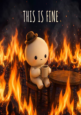 This Is Fine Meme Character