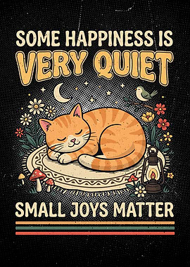 Sleeping Cat Inspirational Quote
