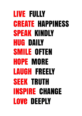 Inspirational Life Advice Text Poster