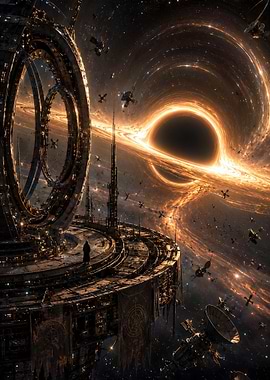 Lone Observer Near a Black Hole