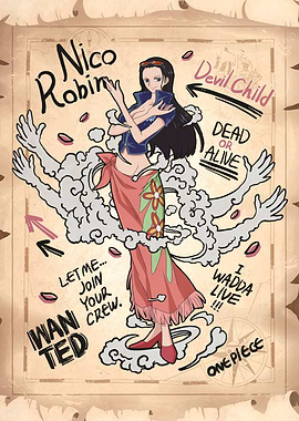 Nico Robin Graphic Poster