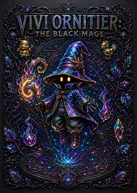 Vivi Ornitier The Black Mage Poster