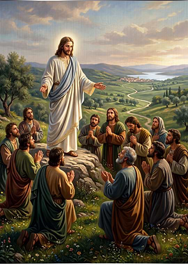 Jesus Teaching the Twelve Apostles