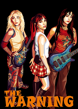 The Warning Band Pop Art Poster