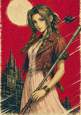 Aerith Gainsborough Final Fantasy VII Poster
