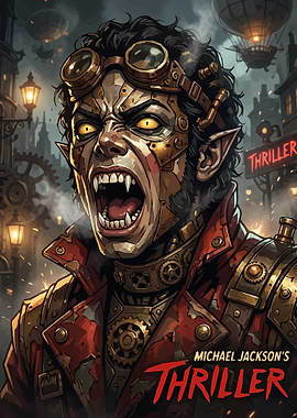 Steampunk Michael Jackson Thriller Poster