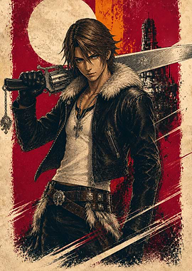 Squall Leonhart Poster Art