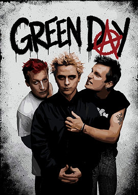 Green Day Punk Rock Band Poster