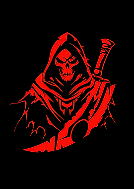 Red Hooded Reaper Gaming Logo