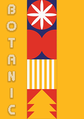Botanic Geometric Poster Design