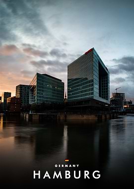 Hamburg Cityscape at Twilight