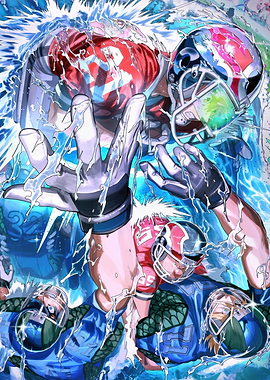 Eyeshield 21 Intense Football Action
